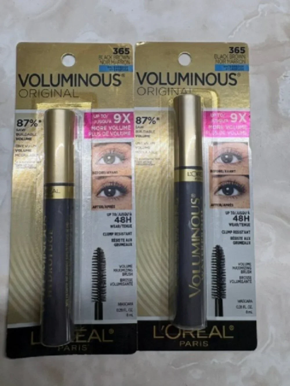 L'Oréal Paris Voluminous Original Mascara, Black, 0.28 fl. oz (4pack)